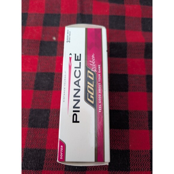 Lot of 9 Pinnacle Ribbon/Gold Ribbon Golf Balls Susan Komen Breast White & Pink - Picture 7 of 16